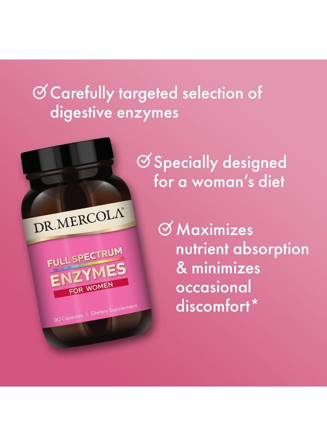 Dr. Mercola - Full Spectrum Enzymes For Women 90 Capsules - Image 5